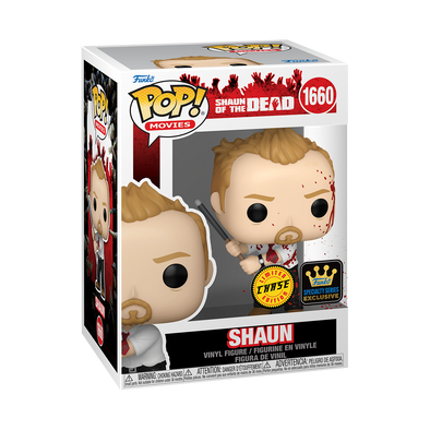 Shaun Of The Dead - Shaun (Bloody /w Pool Cue) Specialty Series Chase Exclusive Pop! Vinyl Figure