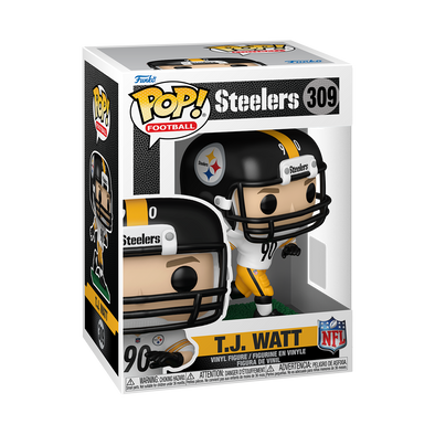 NFL - Steelers TJ Watt (White & Yellow) Pop! Vinyl Figure