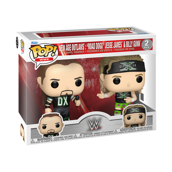WWE - New Age Outlaws: 'Road Dogg' Jesse James & Billy Gunn Pop! Vinyl Figure 2-pack