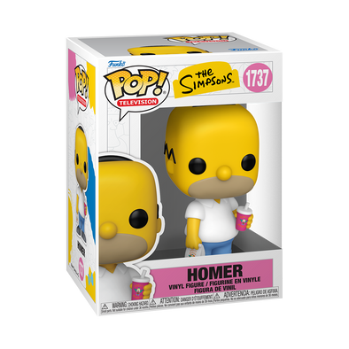 The Simpsons - Homer Simpson /w Krusty Burger Pop! Vinyl Figure