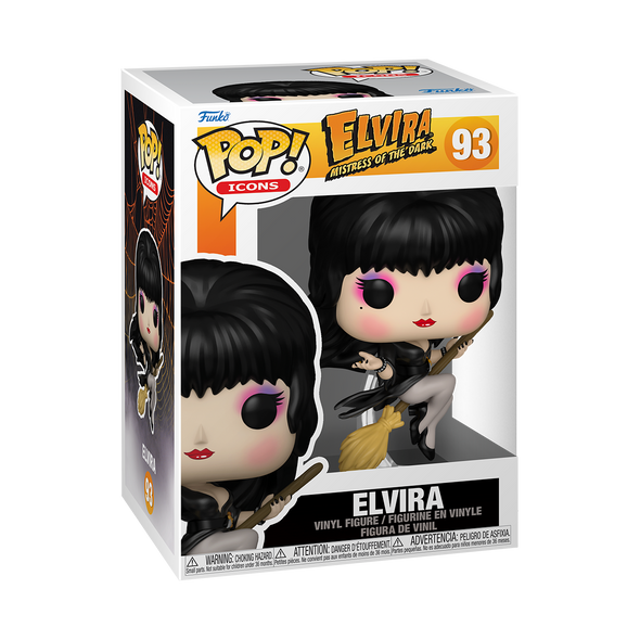 Elvira Mistress of the Dark - Elvira On Broom Pop! Vinyl Figure