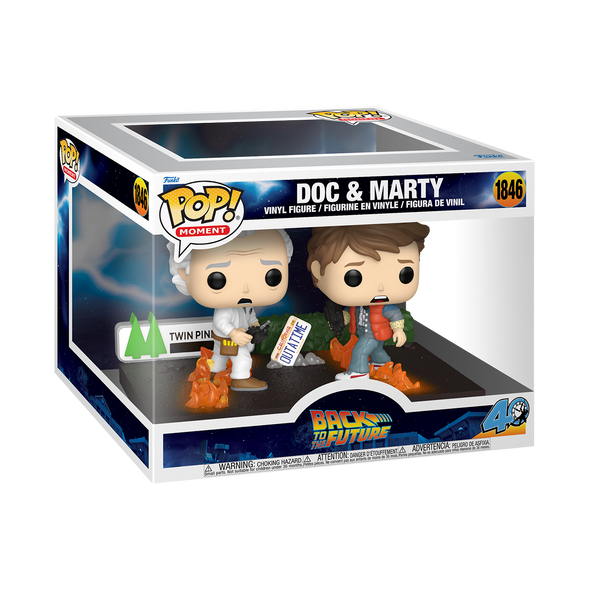 Pop Moment - Back To The Future Doc and Marty Pop! Vinyl Moment