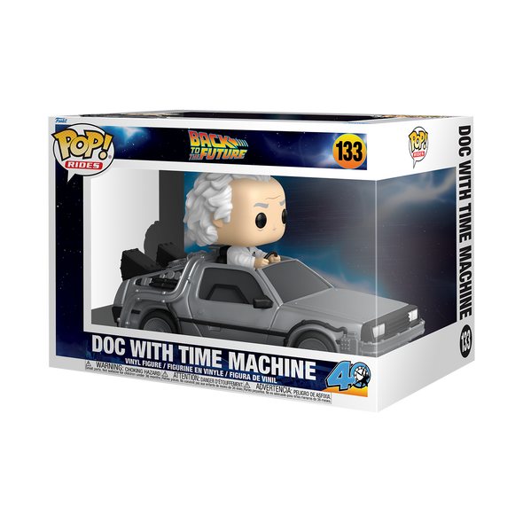 Back To The Future - Doc Brown with Time Machine POP! Vinyl Vehicle