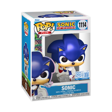 POP Plus - Sonic The Hedgehog - Sonic (Pearlescent) Exclusive Pop! Vinyl Figure