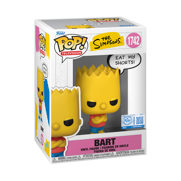 The Simpsons - Bart Simpson (Eat My Shorts) Exclusive Pop! Vinyl Figure