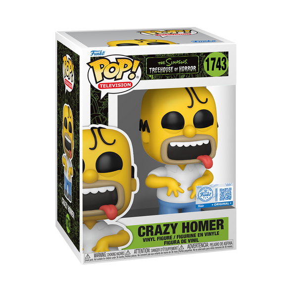 The Simpsons - Crazy Homer Exclusive Pop! Vinyl Figure