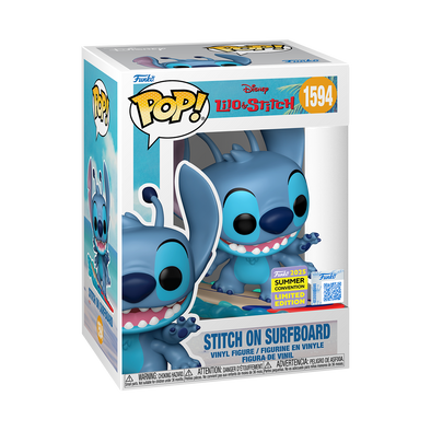 SDCC 2025 - Stitch (on Surfboard) Exclusive Pop! Vinyl Figure