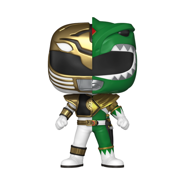 Mighty Morphin Power Rangers - Green/White (Split) Ranger Exclusive LE9500 Pop Vinyl Figure