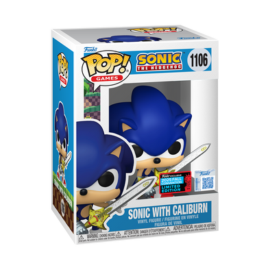 NYCC 2025 - Sonic The Hedgehog Pop! Sonic with Caliburn Exclusive Pop! Vinyl Figure