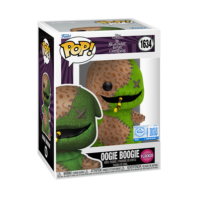 Disney Nightmare Before Christmas - Oogie Boogie (Flocked Patchwork) Exclusive Pop! Vinyl Figure