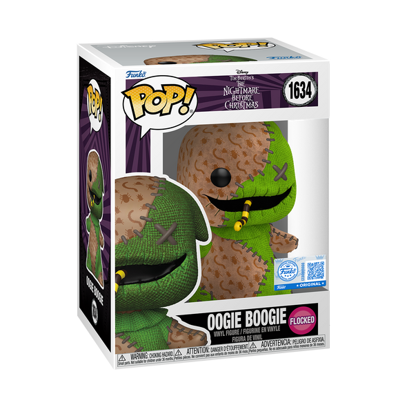 Disney Nightmare Before Christmas - Oogie Boogie (Flocked Patchwork) Exclusive Pop! Vinyl Figure