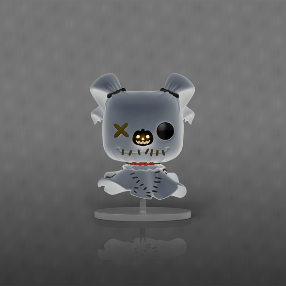 Disney Nightmare Before Christmas - Zero (Glow-In-The-Dark Patchwork) Exclusive Pop! Vinyl Figure