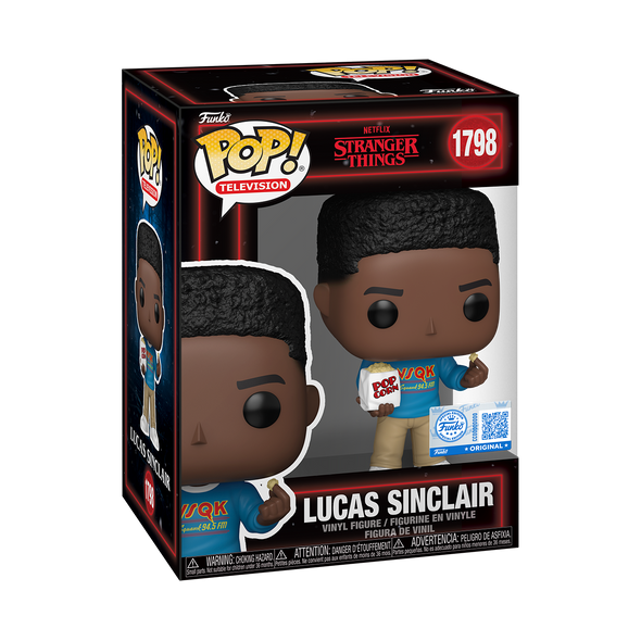 Stranger Things (S5) - Lucas Sinclair with Popcorn Exclusive Pop! Vinyl Figure