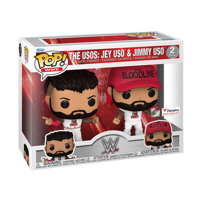 WWE - The Usos: Jey and Jimmy (in White) Exclusive Pop! Vinyl Figure 2-pack