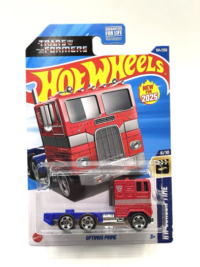 Transformers Hot Wheels - Optimus Prime (Cab-Only) 1:64 Scale Die-Cast Metal Vehicle