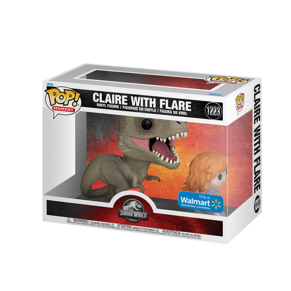 Pop Moment: Jurassic World - Claire With Flare (Chased by T-Rex) Pop! Vinyl Figure