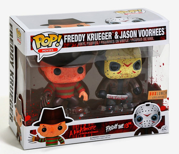 Horror - Freddy Krueger & Jason Voorhees Bloody Exclusive 2-Pack Pop! Vinyl Figures