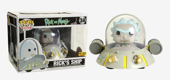Rick and Morty - Rick's Ship Exclusive Pop! Ride Figure