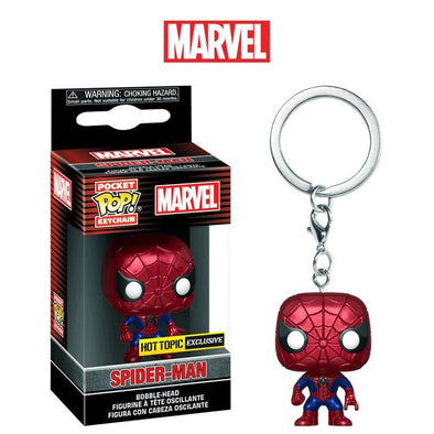 Marvel - Metallic Spider-Man Exclusive Pocket Pop! Keychain