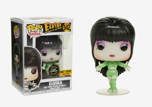 Elvira Mistress of the Dark - Elvira (Zombie) Glow-In-The-Dark Chase Pop! Vinyl Figure