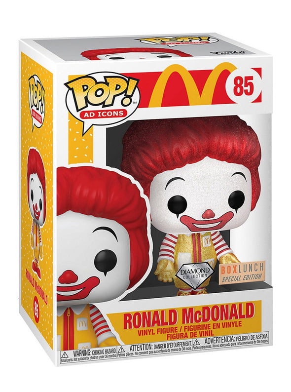 POP Ad Icons - McDonald's Ronald McDonald Diamond Collection Exclusive Pop! Vinyl Figure