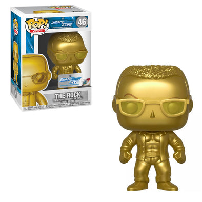 WWE Smackdown Live - 20th Anniversary Gold The Rock Exclusive Pop! Vinyl Figure