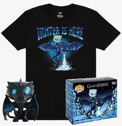 POP Tees - Game of Thrones Glow-In-The-Dark Icy Viserion Pop with Tee Exclusive