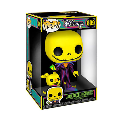 Disney Black Light - Nightmare Before Christmas 10-inch Jack with Zero Pop! Vinyl Figure