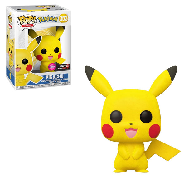 Pokemon - Flocked Pikachu Exclusive Pop! Vinyl Figure