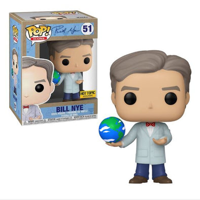 POP Icons - Bill Nye /w Globe Earth Day Exclusive Pop! Vinyl Figure