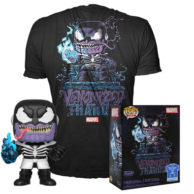 POP Tees - Glow-In-The-Dark Venomized Thanos Pop with Tee Exclusive