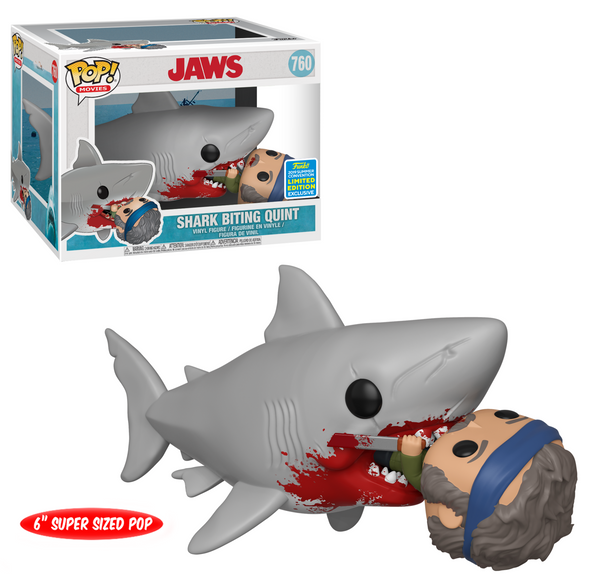 SDCC 2019 - Jaws Great White Shark 6" Biting Quint Exclusive POP! Vinyl Figure