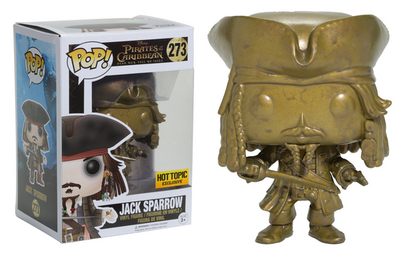Pirates of the Caribbean - Golden Jack Sparrow Exclusive Pop! Vinyl Figure