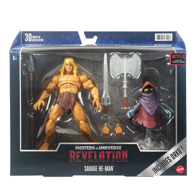 Masters of the Universe Masterverse Revelation Deluxe Series - Savage He-Man