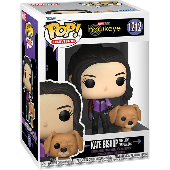 Hawkeye Series - Kate Bishop with Lucky the Pizza Dog Pop! Vinyl Figure