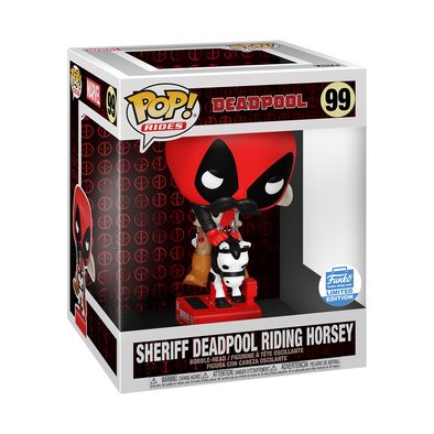 Marvel - Sheriff Deadpool Riding Horsey Deluxe Exclusive Pop! Vinyl Figure