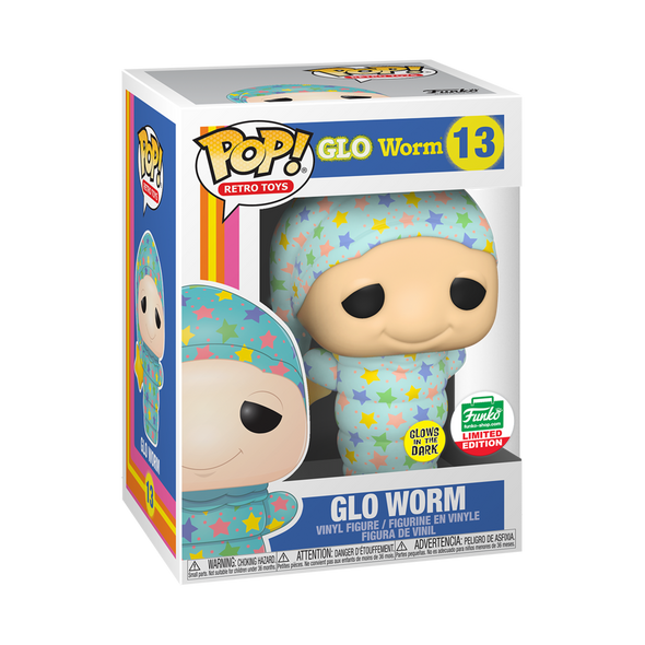 POP Retro Toys - Bedtime Glo Worm Glow-In-The-Dark Exclusive Pop! Vinyl Figure