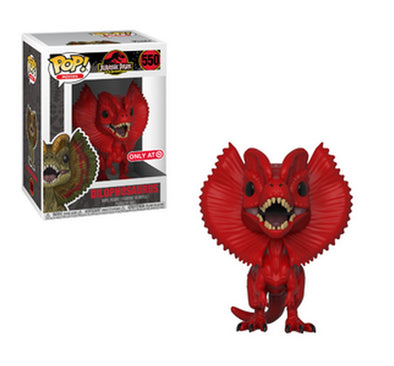 Jurassic Park - Dilophosaurus (Red) Exclusive Pop! Vinyl Figure