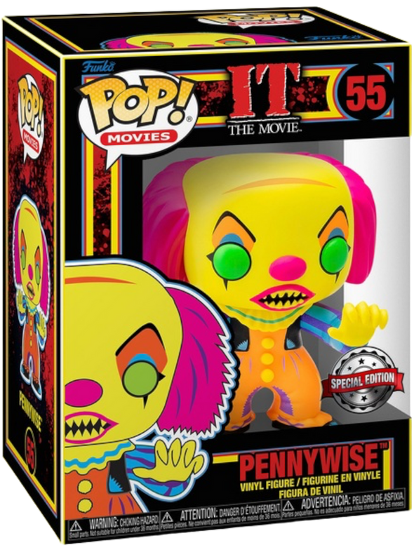 POP Black Light - IT The Movie Pennywise Exclusive Pop! Vinyl Figure