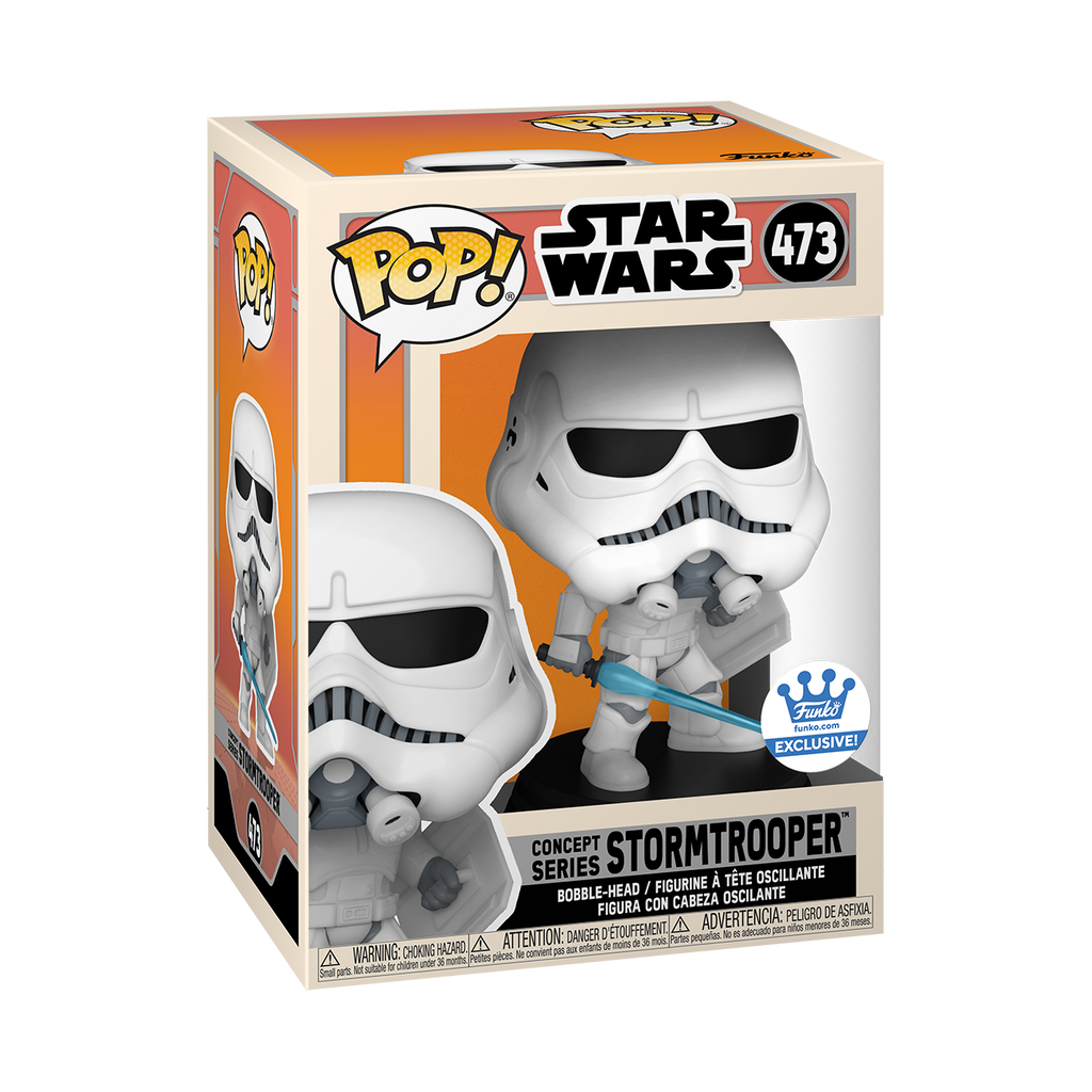 Star Wars - Concept Series Stormtrooper (with Shield and Lightsaber)  Exclusive Pop! Vinyl Figure