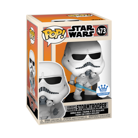 Star Wars - Concept Series Stormtrooper (with Shield and Lightsaber) Exclusive Pop! Vinyl Figure