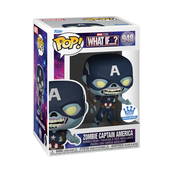 Marvel What If? - Zombie Captain America (Reaching w/o Shield) Exclusive Pop! Vinyl Figure