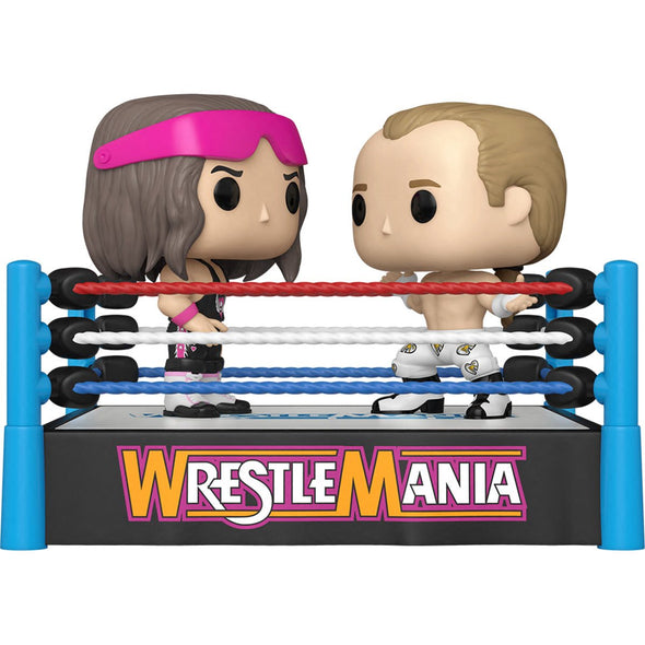 WWE: Ring Moment - Bret "Hitman" Hart vs Shawn Michaels (WrestleMania XII) In Ring Pop! Vinyl Figures