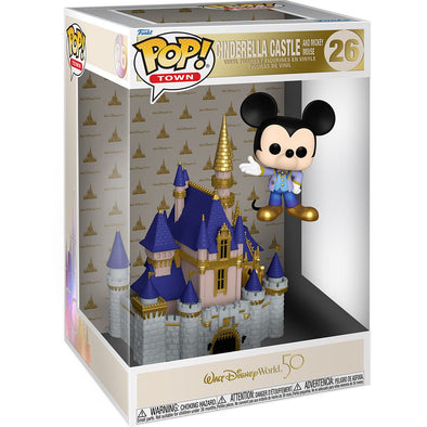 Pop Town - Walt Disney World 50th Cinderella Castle /w Mickey Pop! Vinyl