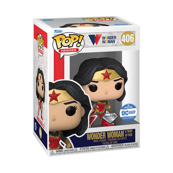 Wonder Woman 80th Anniversary - Diamond Edition Wonder Woman (A Twist Of Fate) Exclusive Pop! Vinyl Figure