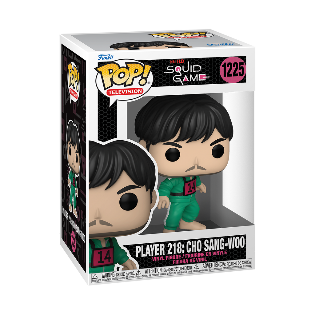 Squid Game Player 218 Cho Sang Woo Pop Vinyl Figure B K Collectables