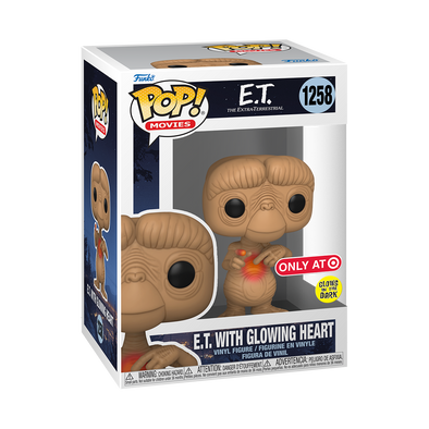 E.T. The Extra Terrestrial 40th - E.T. with Glowing Heart Glow-In-The-Dark Exclusive Pop! Vinyl Figure