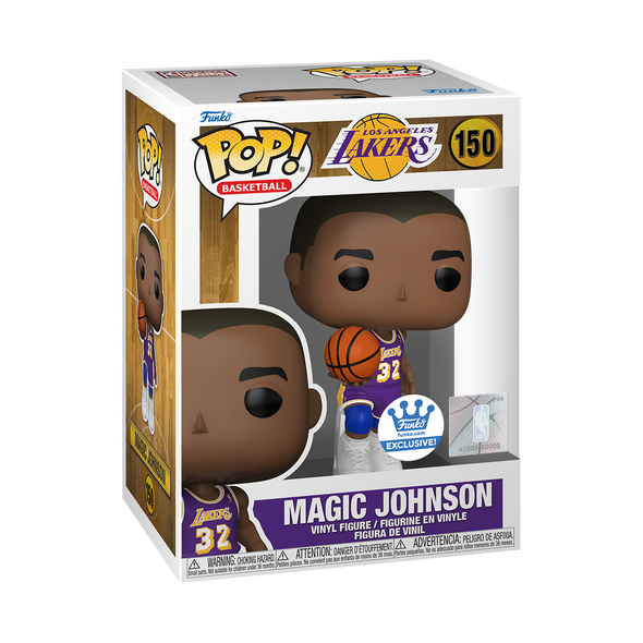 NBA - Lakers Magic Johnson (Purple Jersey) Exclusive Pop! Vinyl Figure