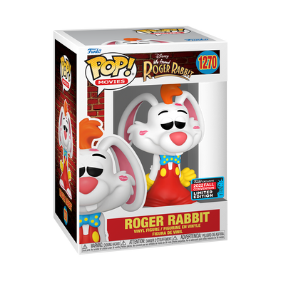 NYCC 2022 - Who Framed Roger Rabbit? Roger Rabbit (with Kisses) Exclusive Pop! Vinyl Figure