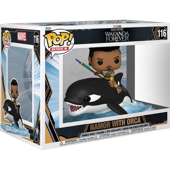 Black Panther: Wakanda Forever - Namor with Orca Pop! Vinyl Ride